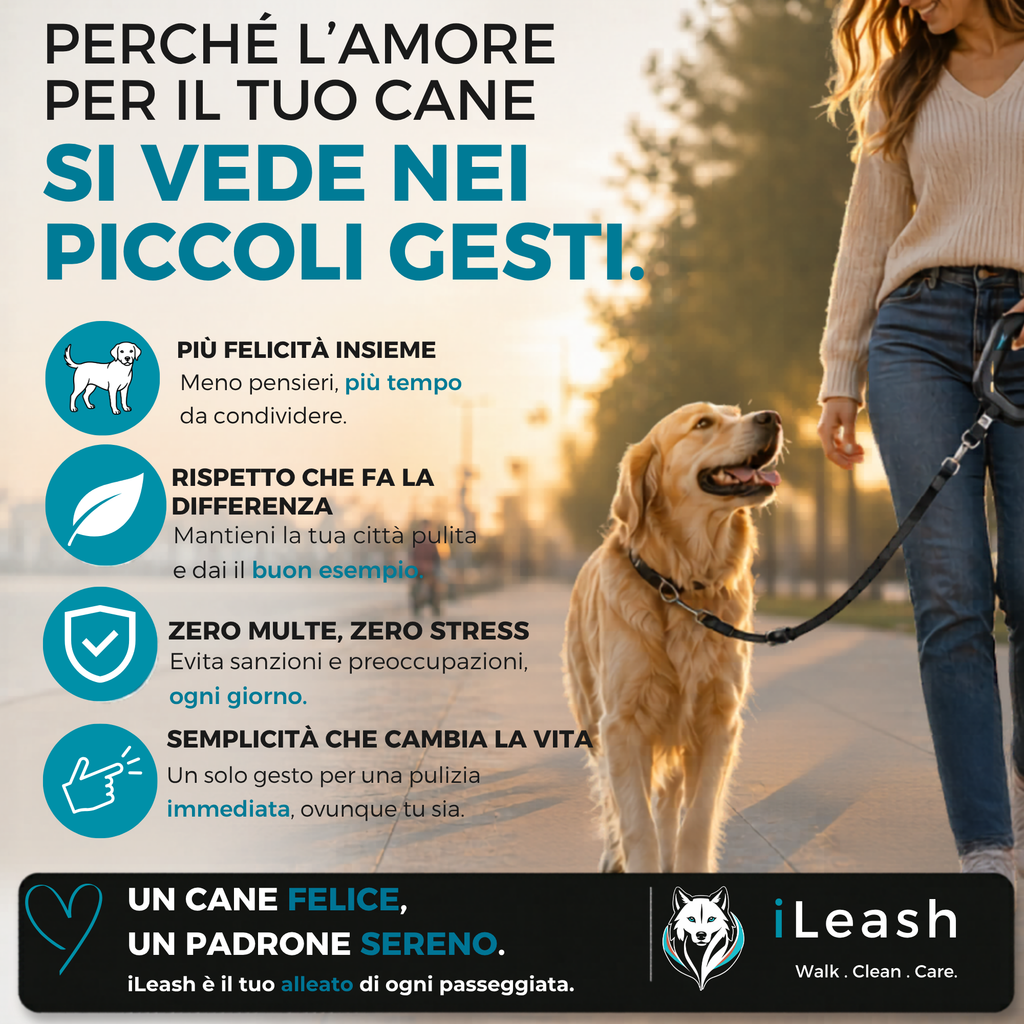 Guinzaglio con Spruzzatore Integrato – Serbatoio Acqua 85 ml + Corda 1 m