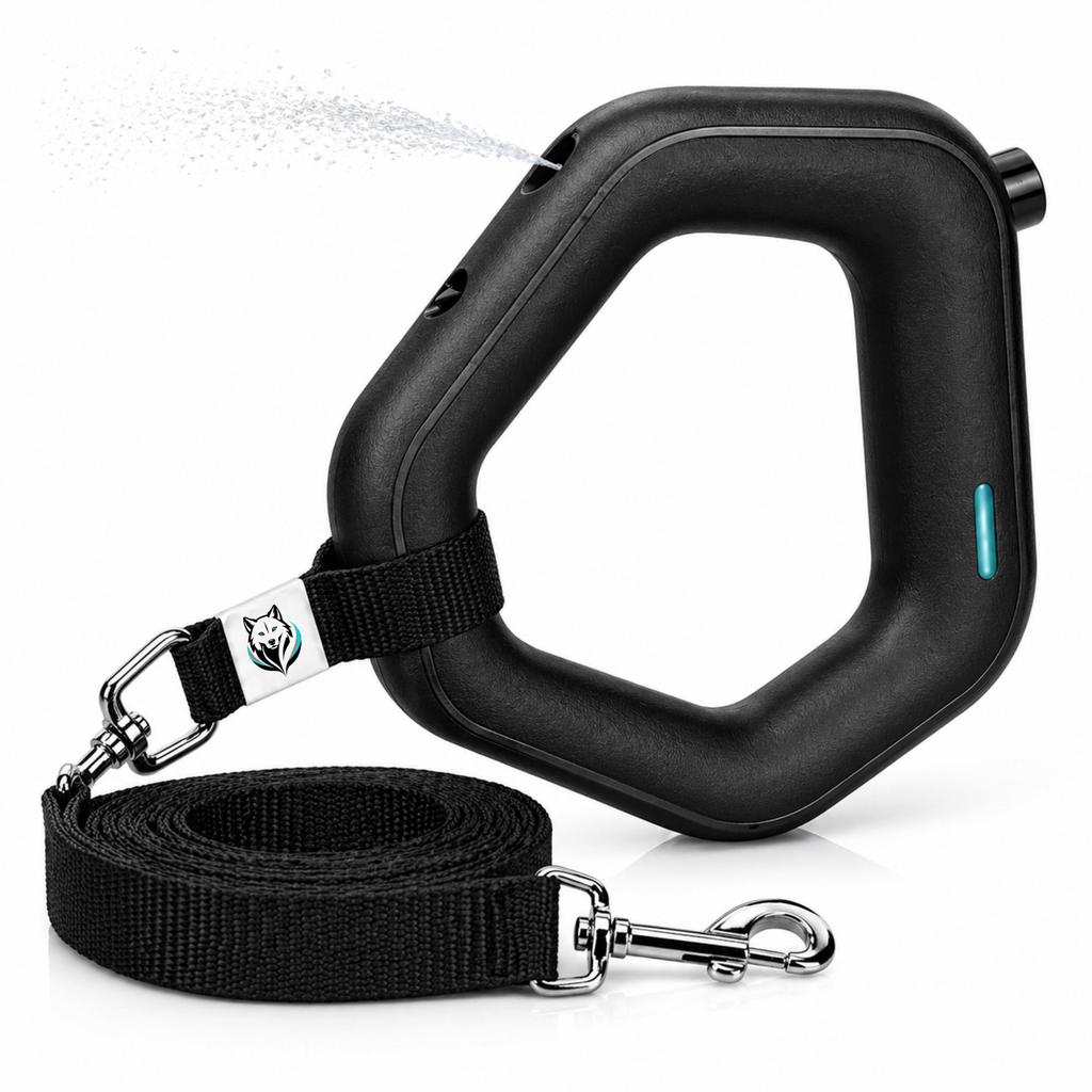 Laisse avec Pulvérisateur Intégré – Réservoir d'Eau 85 ml + Corde 1 m