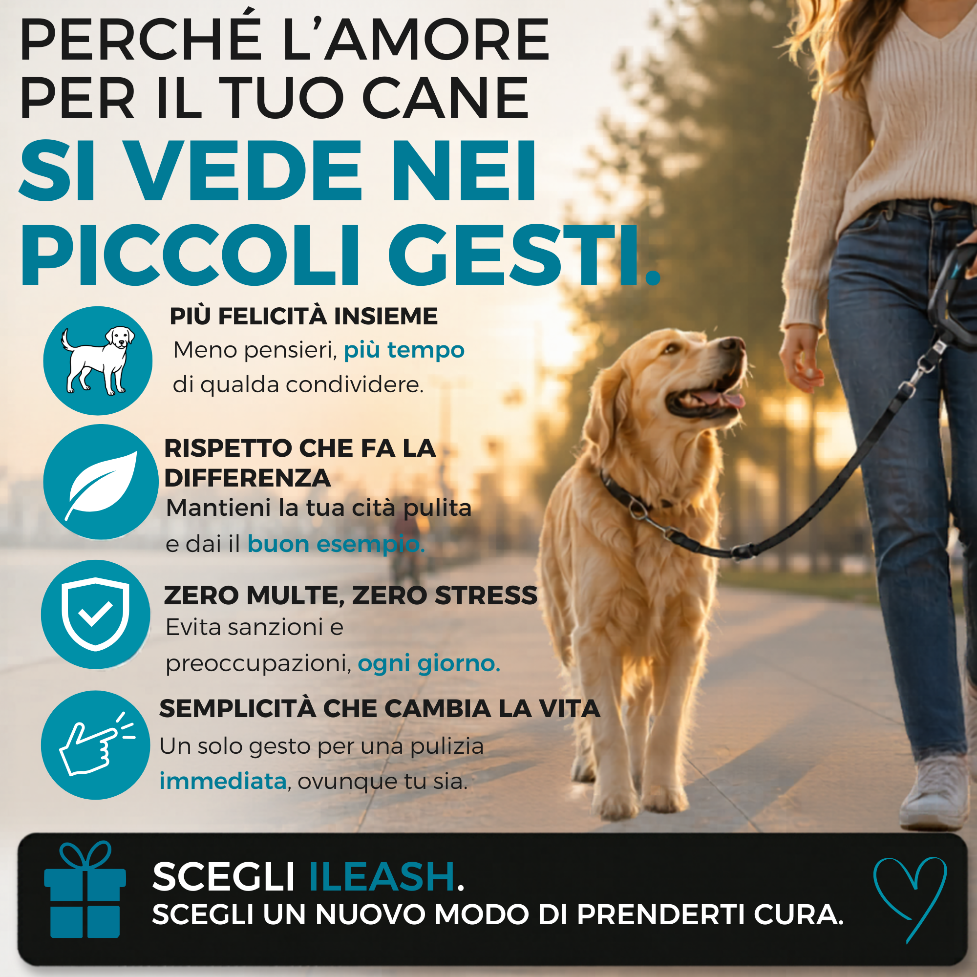 Guinzaglio con Spruzzatore Integrato – Serbatoio Acqua 85 ml + Corda 1 m